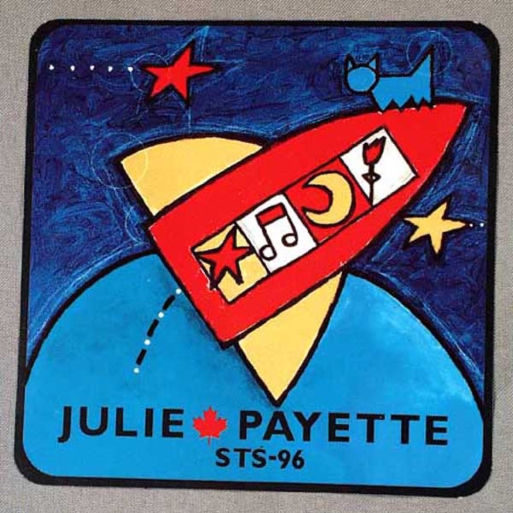 JULIE PAYETTE ASTRONAUT STICKER 1999 STS-96 DECAL OFFICIAL PERSONAL DESIGN FULL